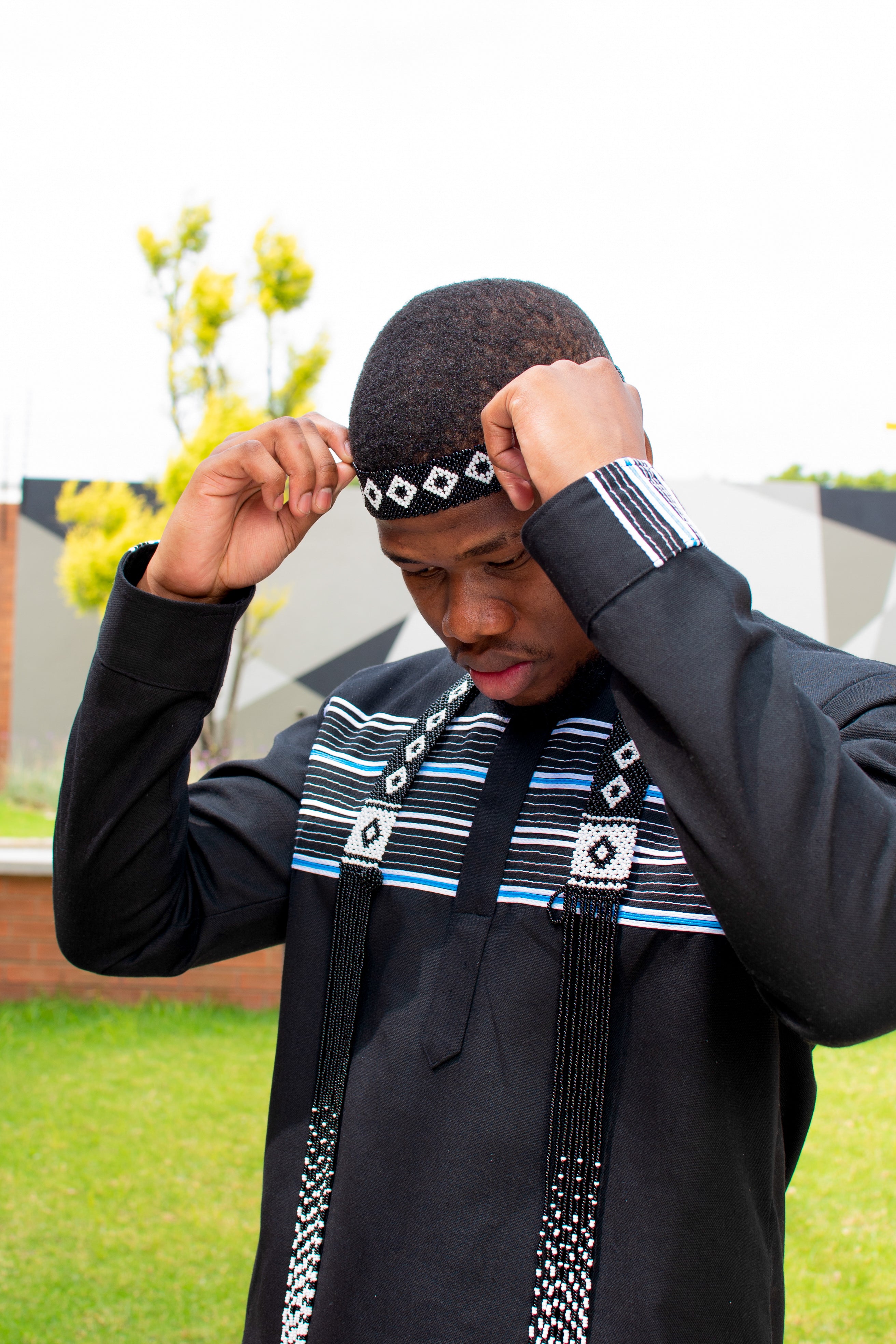 Black 2 piece men’s ensemble