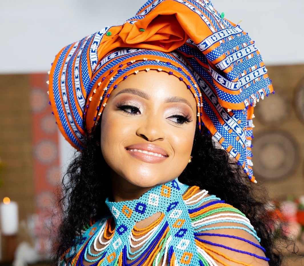 Rectangular beaded headwrap