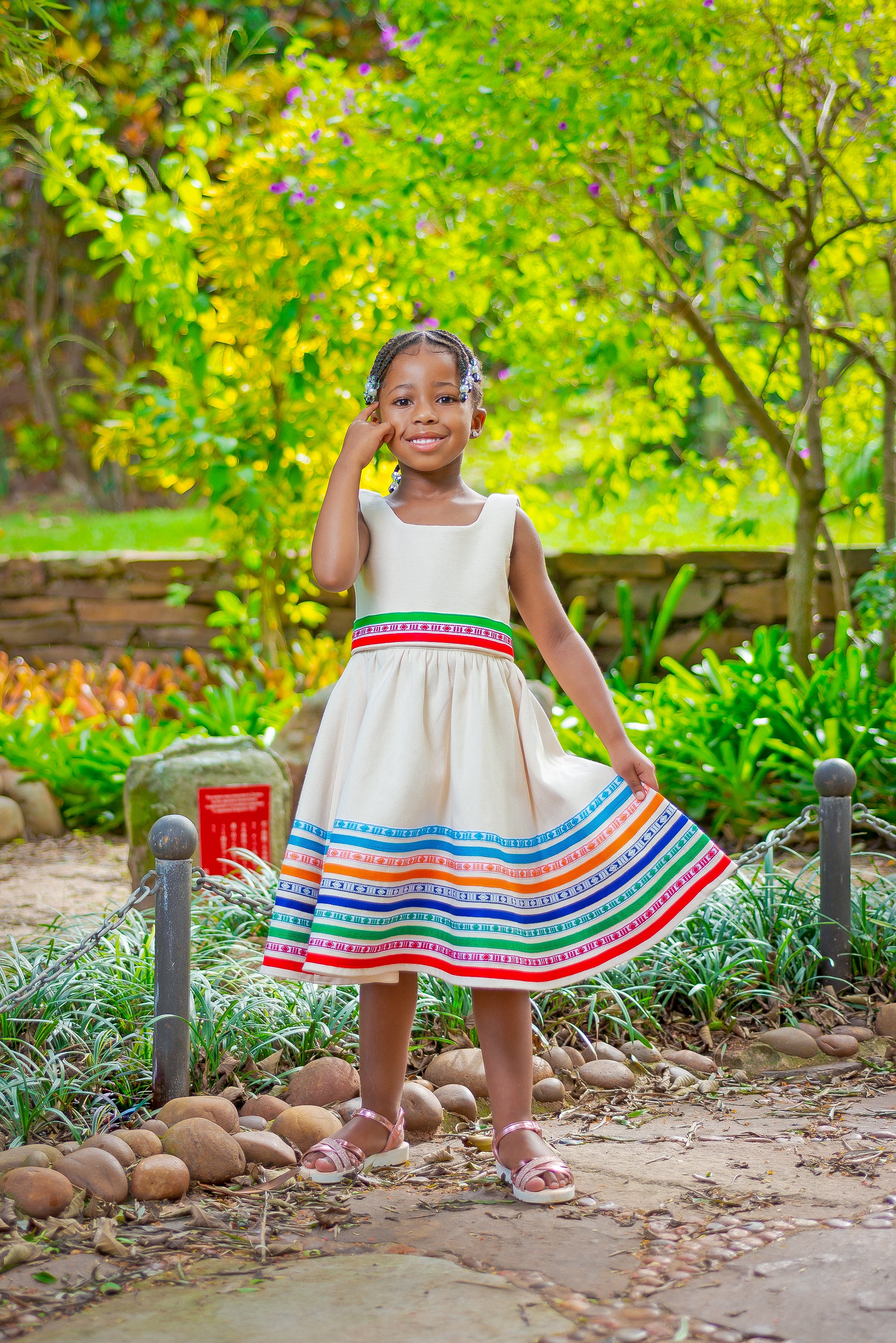 Isimpondo colors girls dress