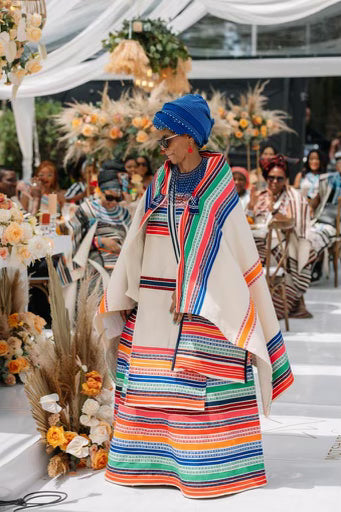 Cream Isimpondo 5 piece ensemble