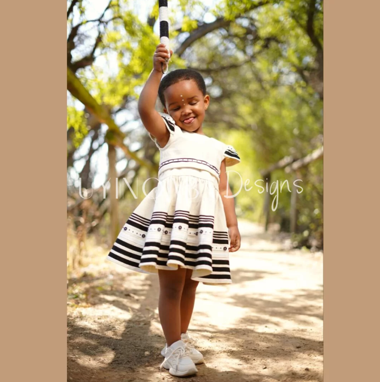 Kids Cream Umbhaco Dress