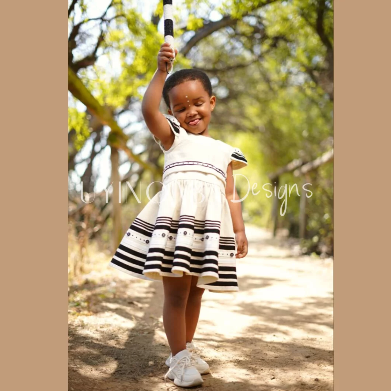 Kids Cream Umbhaco Dress