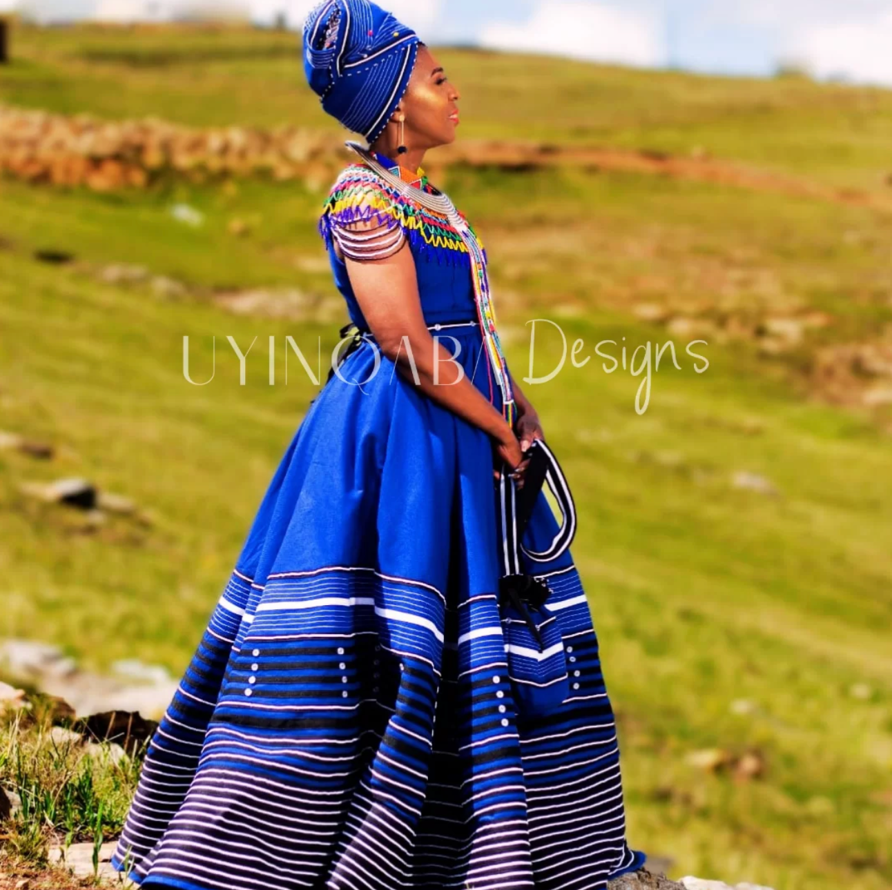Royal Blue Bridal Gown