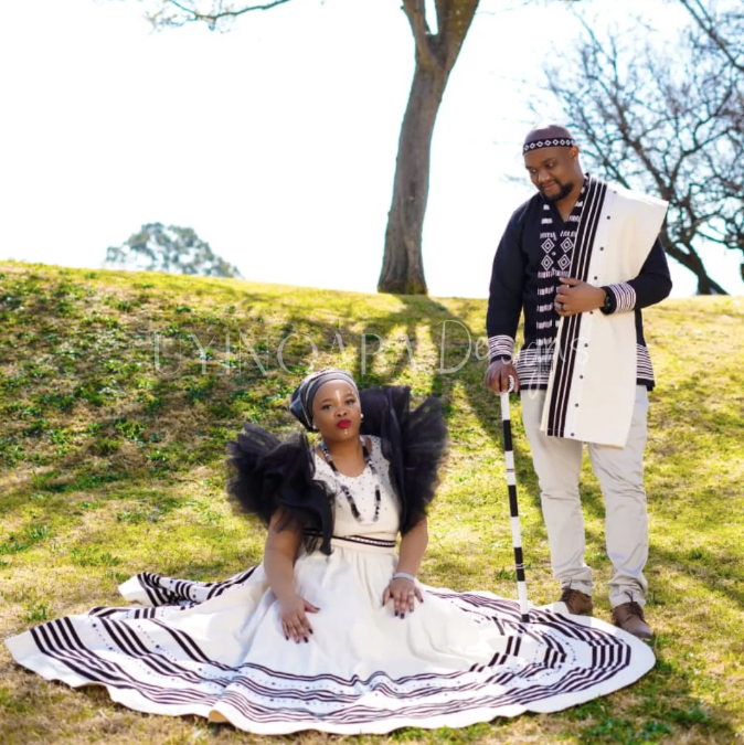 Uyinqaba Cream traditional His & Hers ensemble