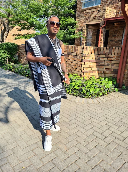 Black and white mens 3 piece ensemble