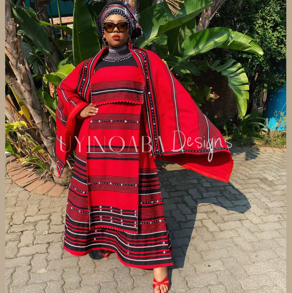 Incebetha Images Nobomvu 5 pieces ladies Xhosa traditional attire
