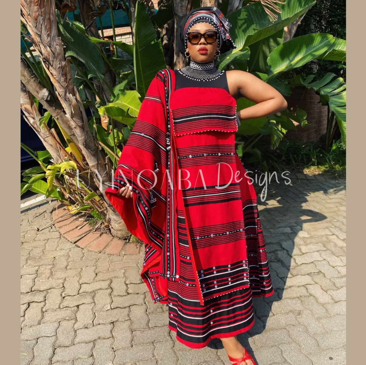Incebetha Images Nobomvu 5 pieces ladies Xhosa traditional attire